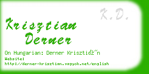 krisztian derner business card